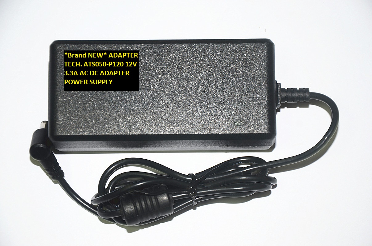 *Brand NEW* 12V 3.3A ADAPTER TECH. ATS050-P120 AC DC ADAPTER POWER SUPPLY